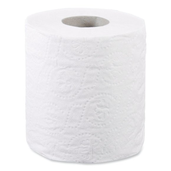 Boardwalk Two-Ply Toilet Tissue, Septic Safe, White, 4.5 x 3, 500 Sheets/Roll, 9 - Picture 2 of 4